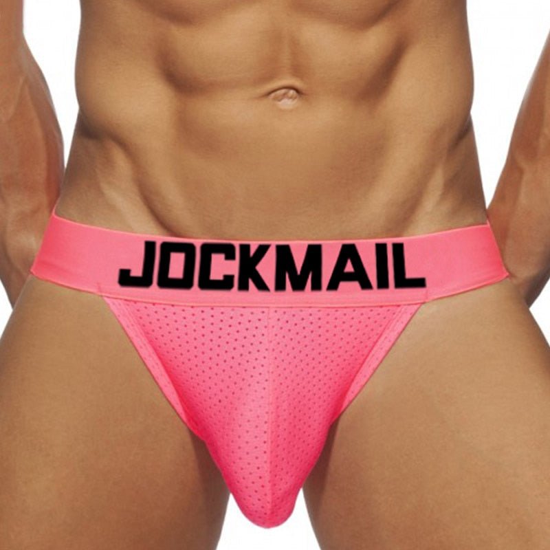 Jockmail Neon Mesh Jockstrap | dmunderwear detail image 3