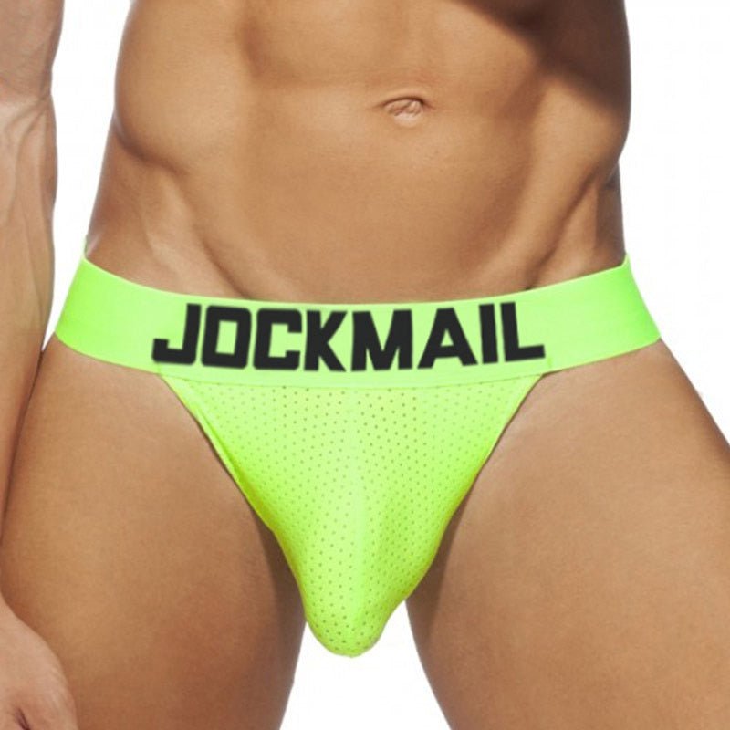 Jockmail Neon Mesh Jockstrap 4-Pack | dmunderwear detail image 5
