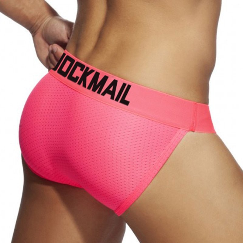 Jockmail Neon Mesh Sport Brief | dmunderwear detail image 4