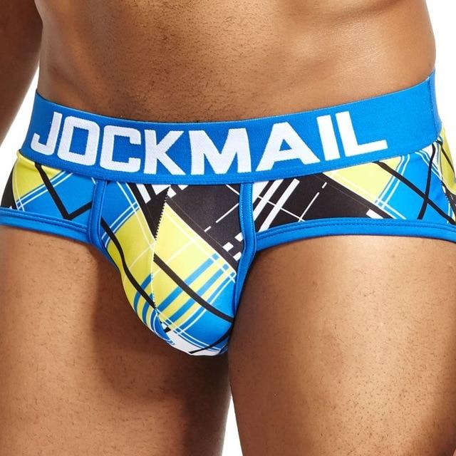 Jockmail Plaid Hip High Briefs | dmunderwear