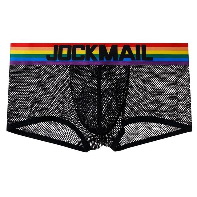 Jockmail Pride Mesh Boxer Briefs | dmunderwear detail image 4