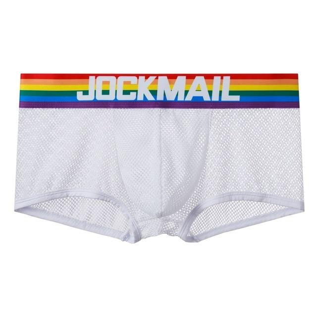Jockmail Pride Mesh Boxer Briefs | dmunderwear detail image 6