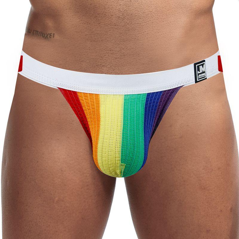 ORVLS Jockmail Rainbow Jockstrap | dmunderwear detail image 6