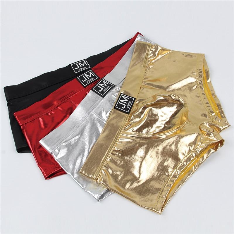 Jockmail Shiny PU Leather Boxers | dmunderwear
