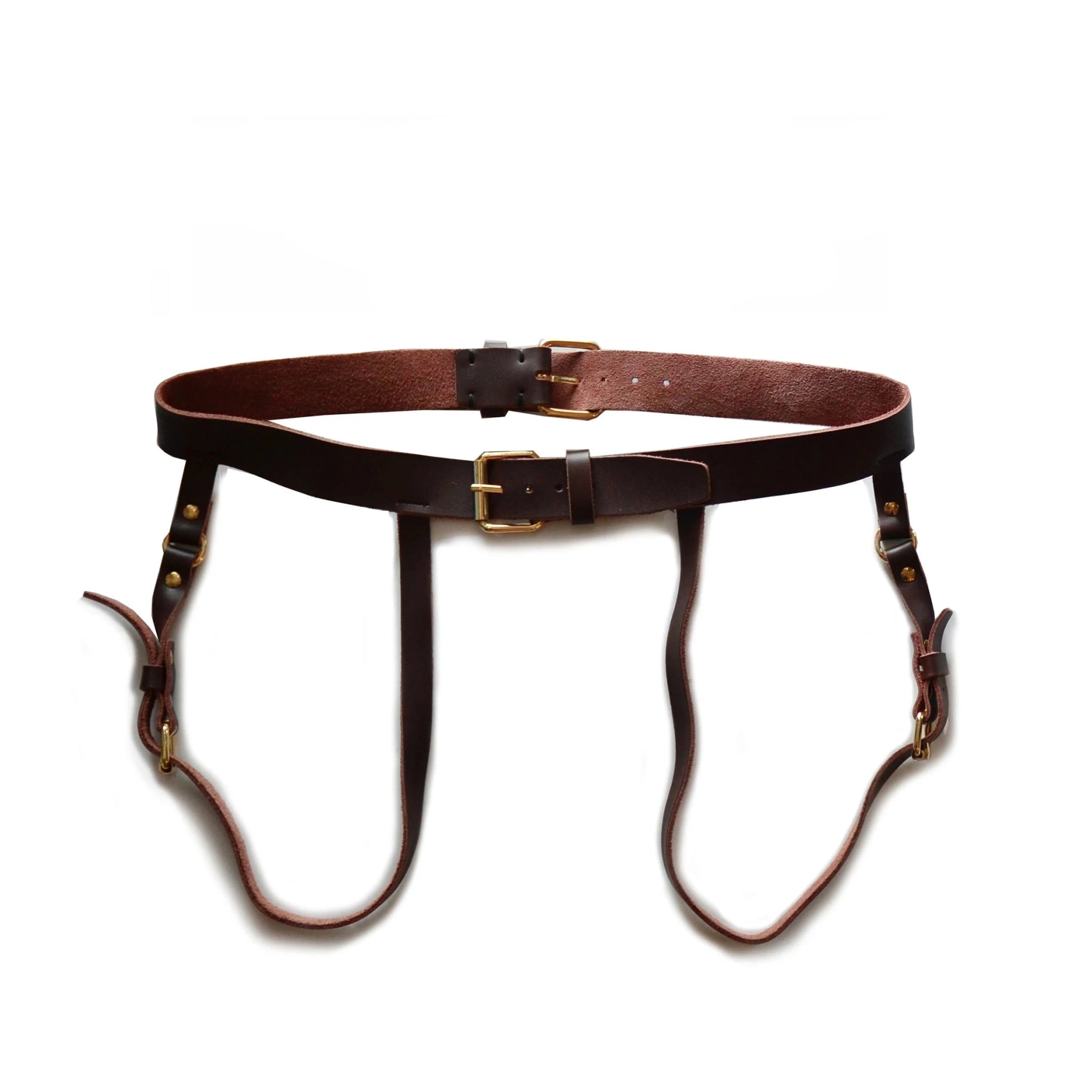 DM Leather Belt + Buckle Jockstrap | dmunderwear variant image