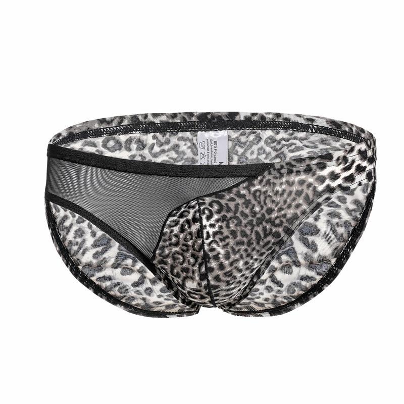 Leopard Print Side Mesh Briefs | dmunderwear
