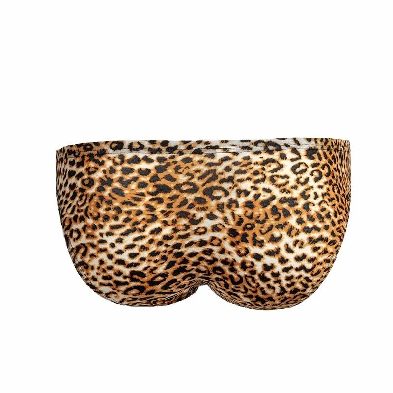 Leopard Print Side Mesh Briefs | dmunderwear detail image 3