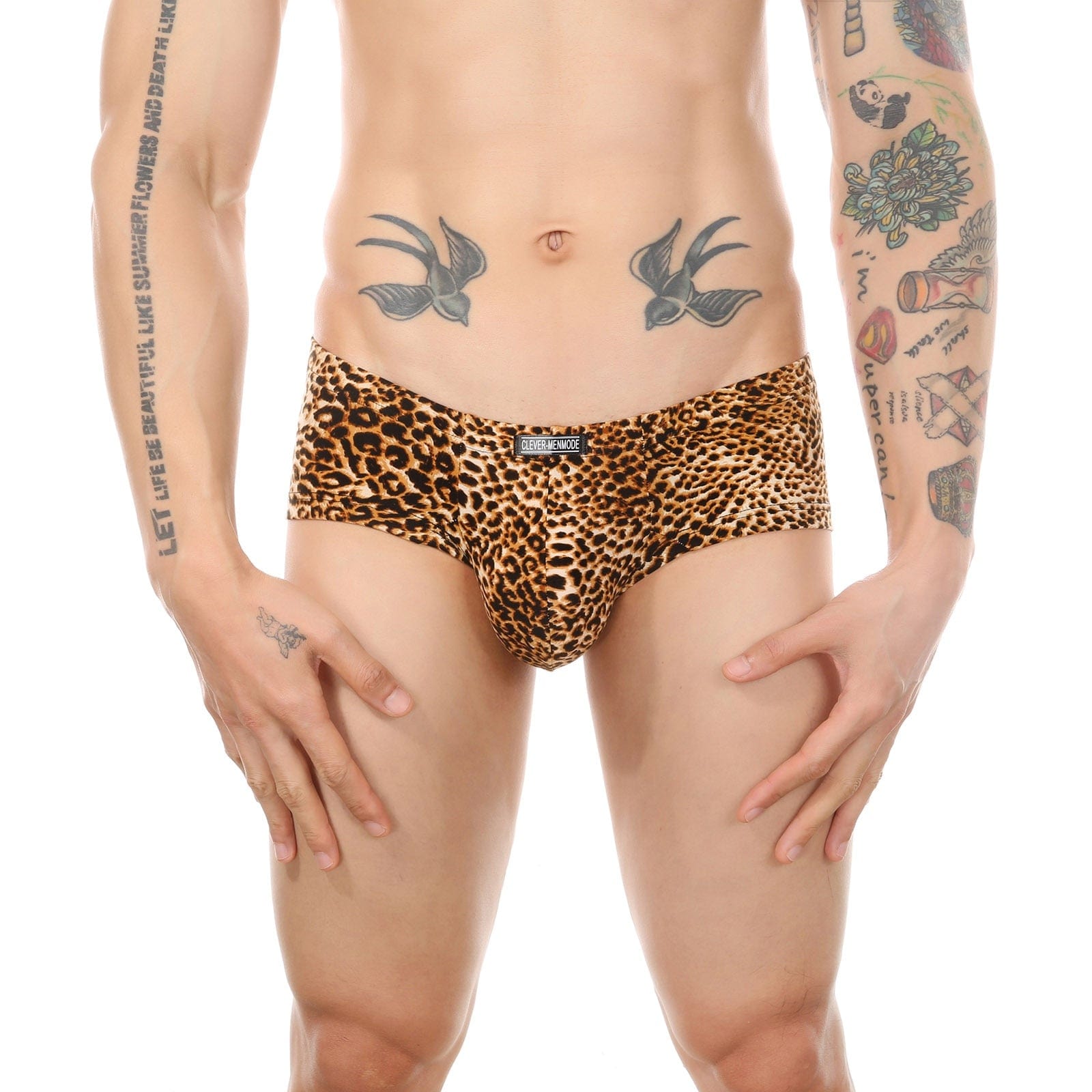 Leopard Square Briefs | dmunderwear detail image 2