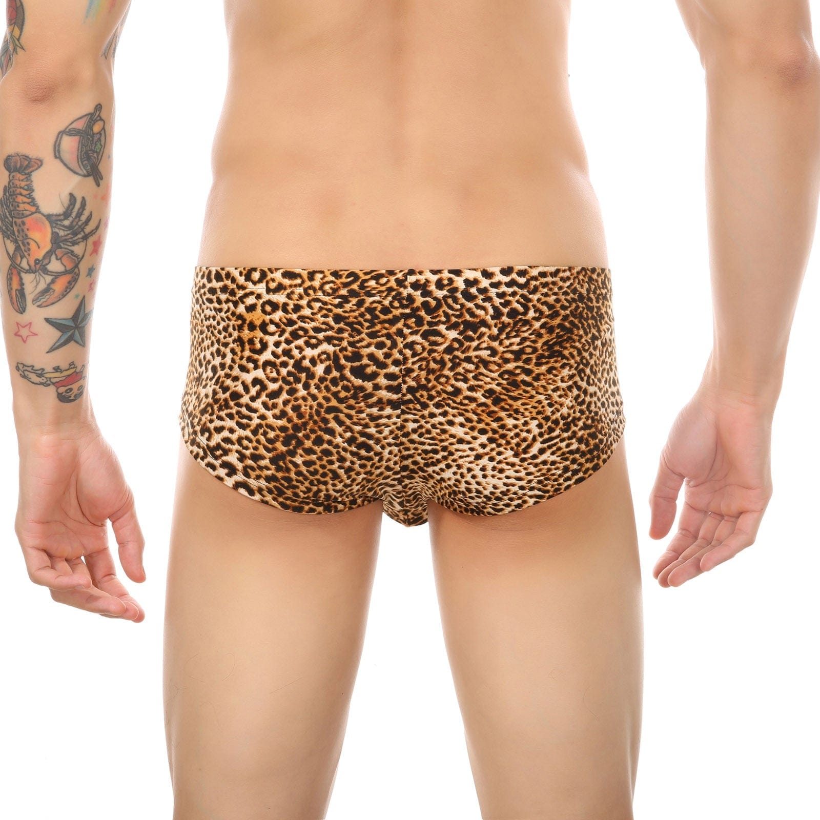 Leopard Square Briefs | dmunderwear detail image 3