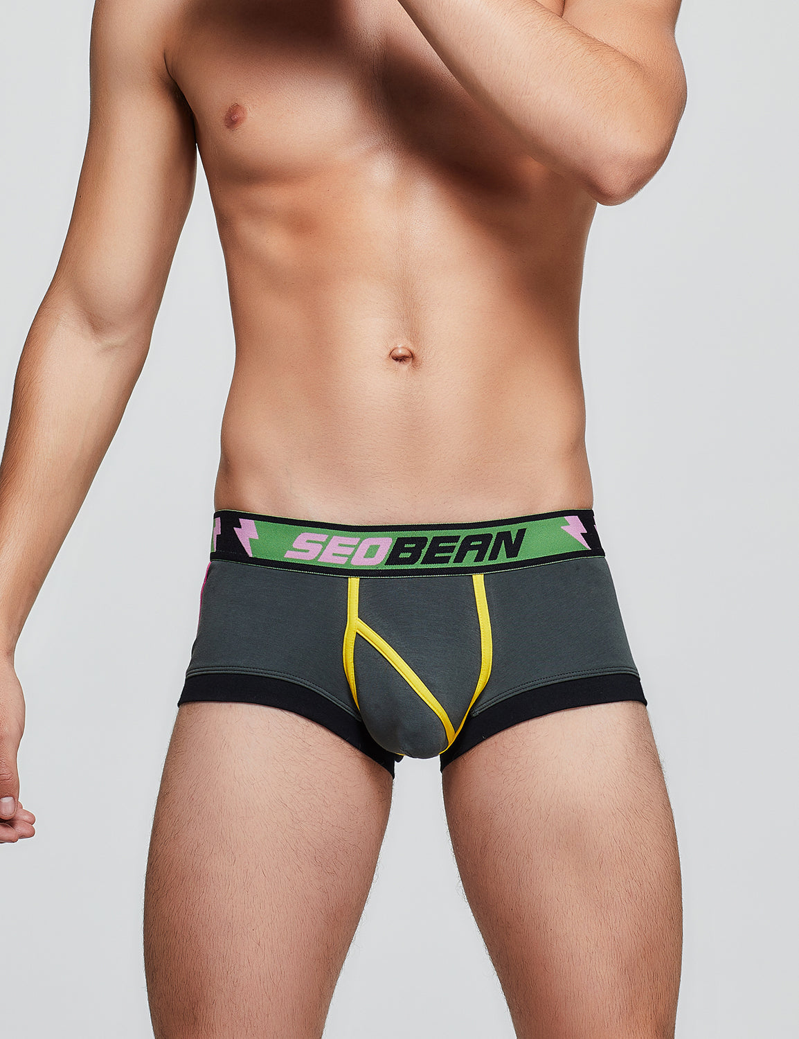 Lightning & Line Pattern Boxer Brief 00206 | dmunderwear detail image 5