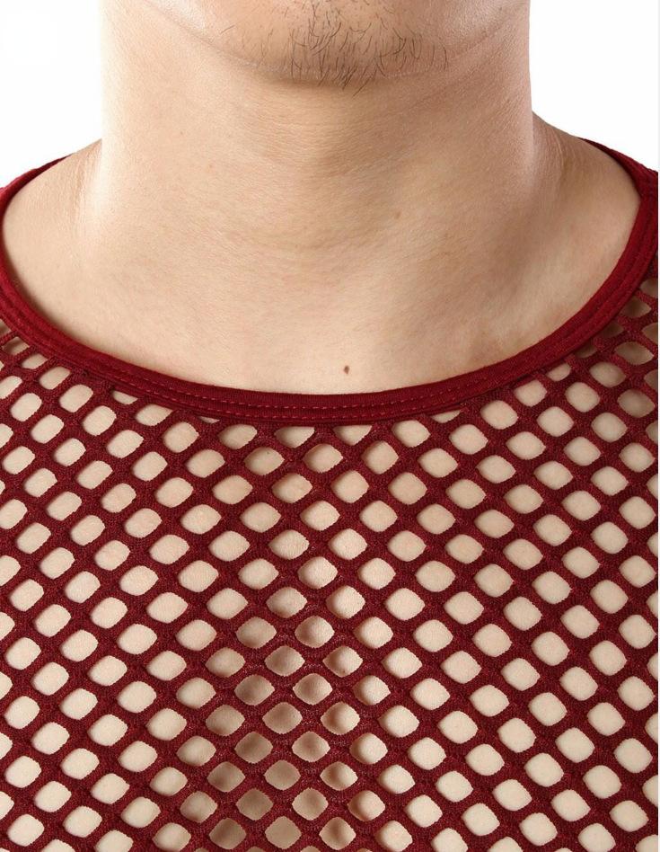 Long sleeve crewneck hollow out see through top | dmunderwear detail image 8