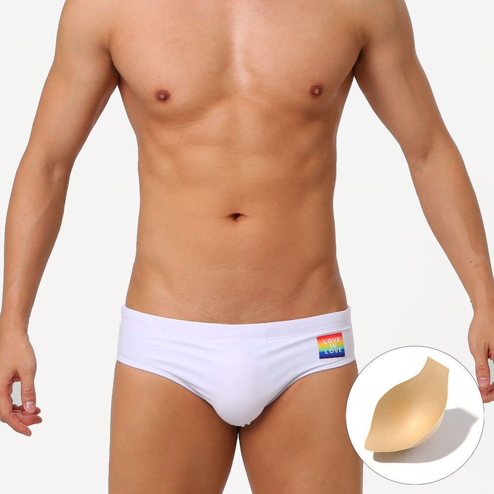 Love Is Love Swim Briefs | dmunderwear variant image