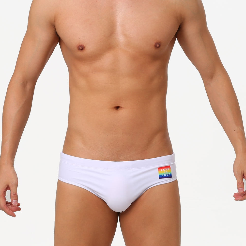 Love Is Love Swim Briefs | dmunderwear detail image 7