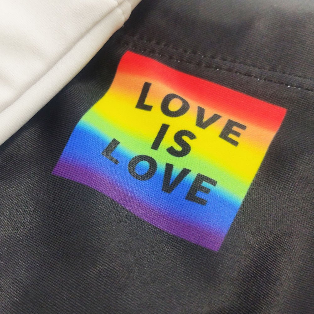 Love is Love Swim Trunks | dmunderwear detail image 3