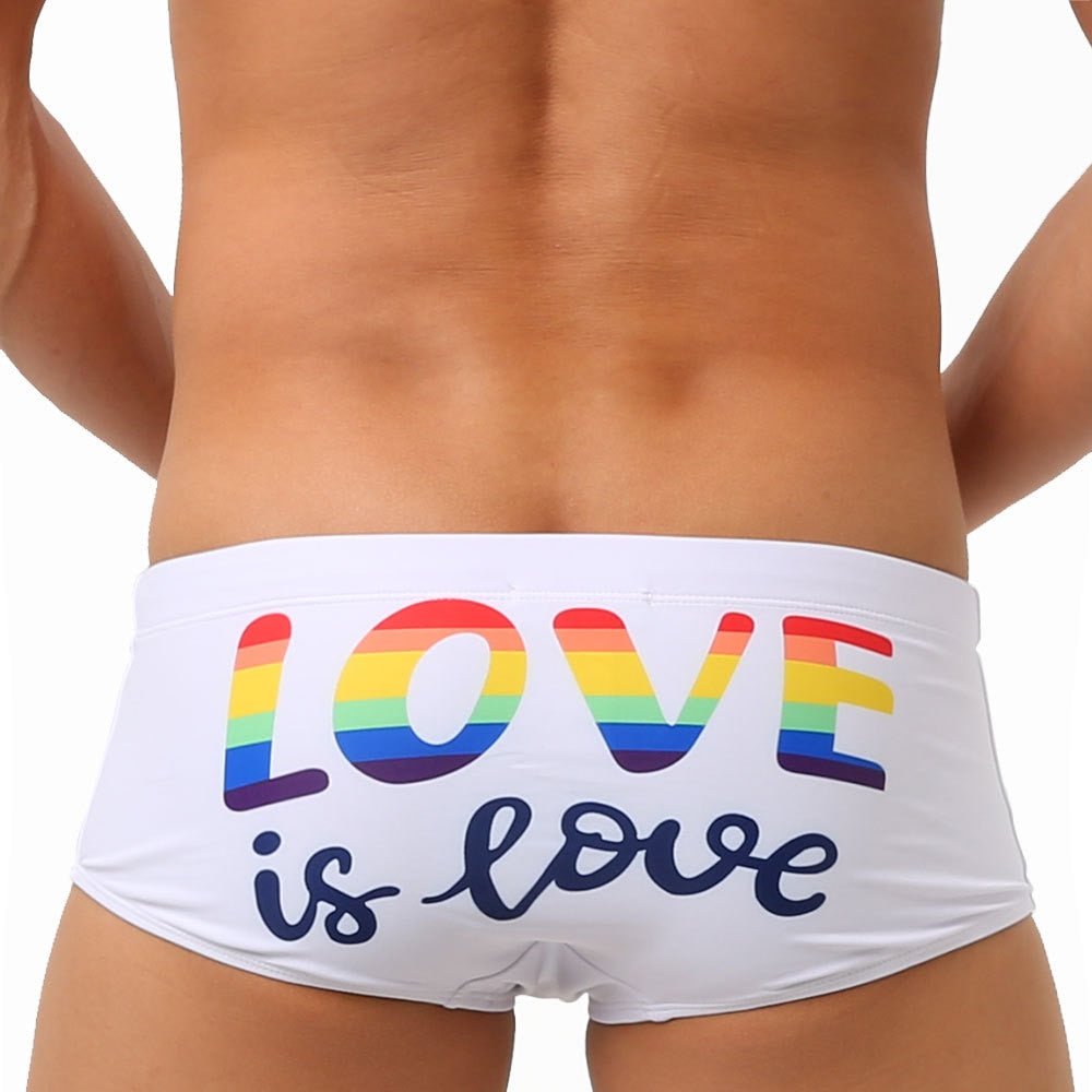 Love is Love Swim Trunks | dmunderwear detail image 8