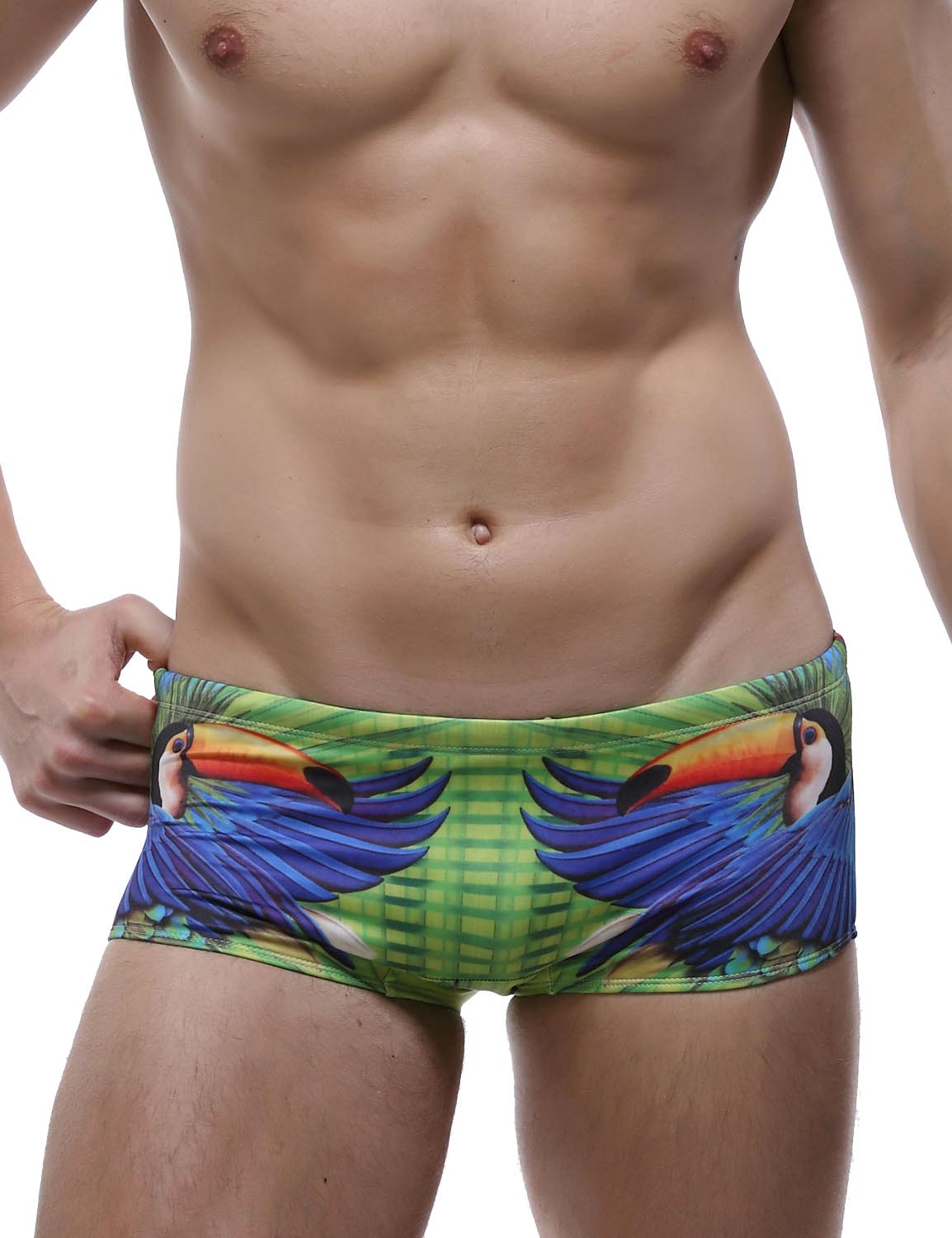 Low Rise Boxer Brief Visual Arts Swimwear 60801 | dmunderwear detail image 13