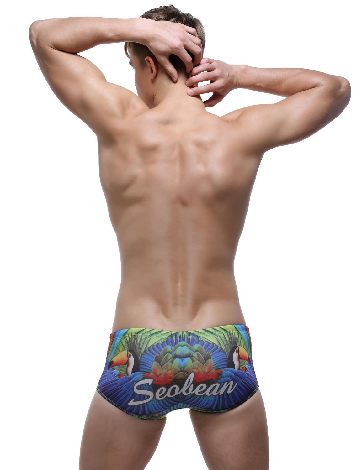 Low Rise Boxer Brief Visual Arts Swimwear 60801 | dmunderwear detail image 14