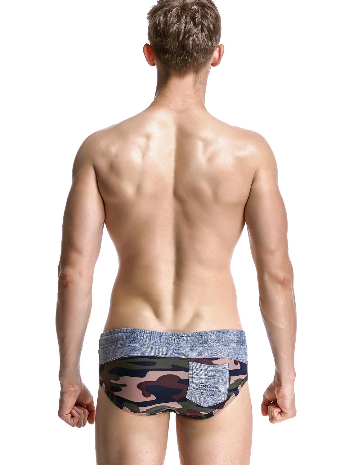 Low Rise Brief Back Pocket Swimwear 60905 | dmunderwear detail image 12