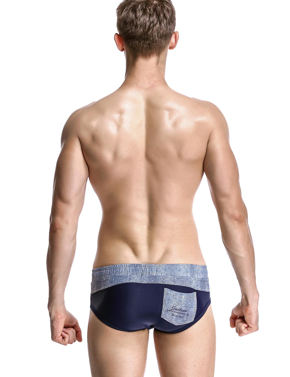 Low Rise Brief Back Pocket Swimwear 60905 | dmunderwear detail image 17