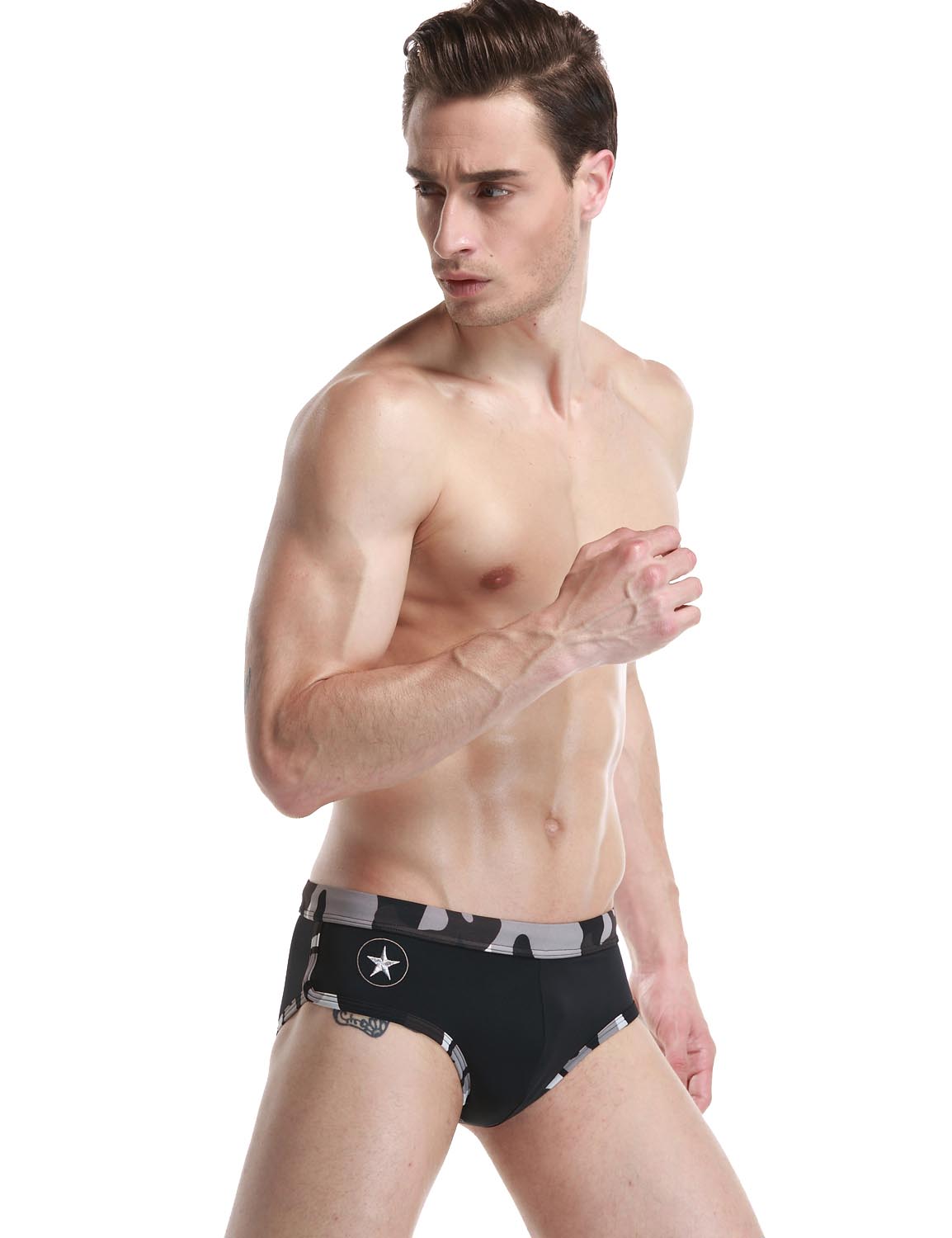 Low Rise Brief Camouflage Swimwear 50904 | dmunderwear detail image 3