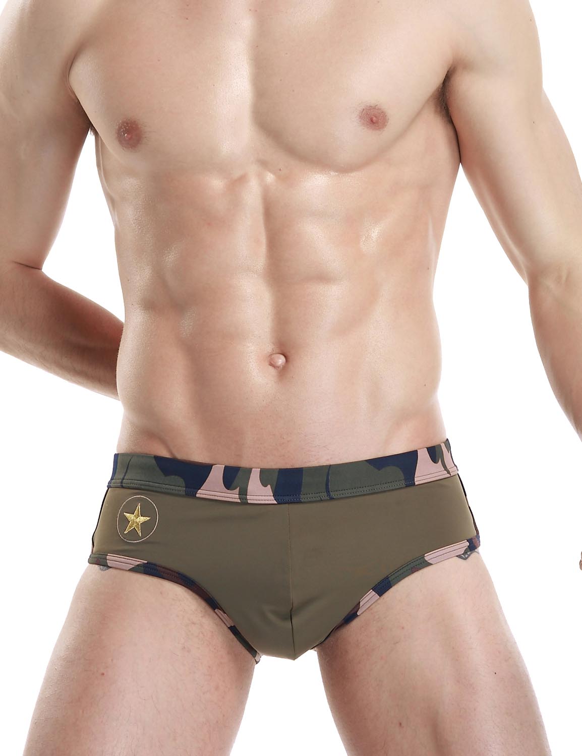 Low Rise Brief Camouflage Swimwear 50904 | dmunderwear detail image 4
