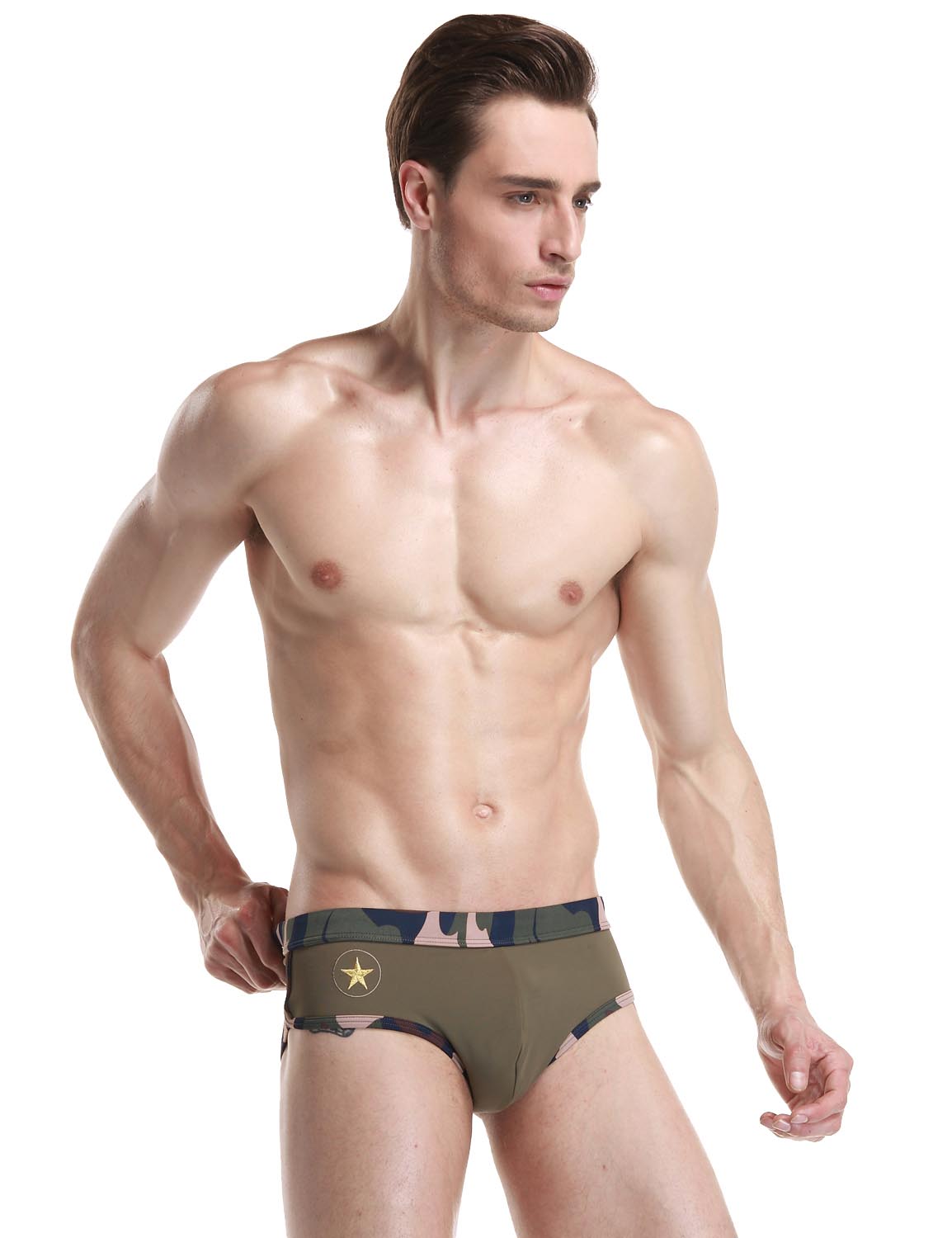 Low Rise Brief Camouflage Swimwear 50904 | dmunderwear detail image 6