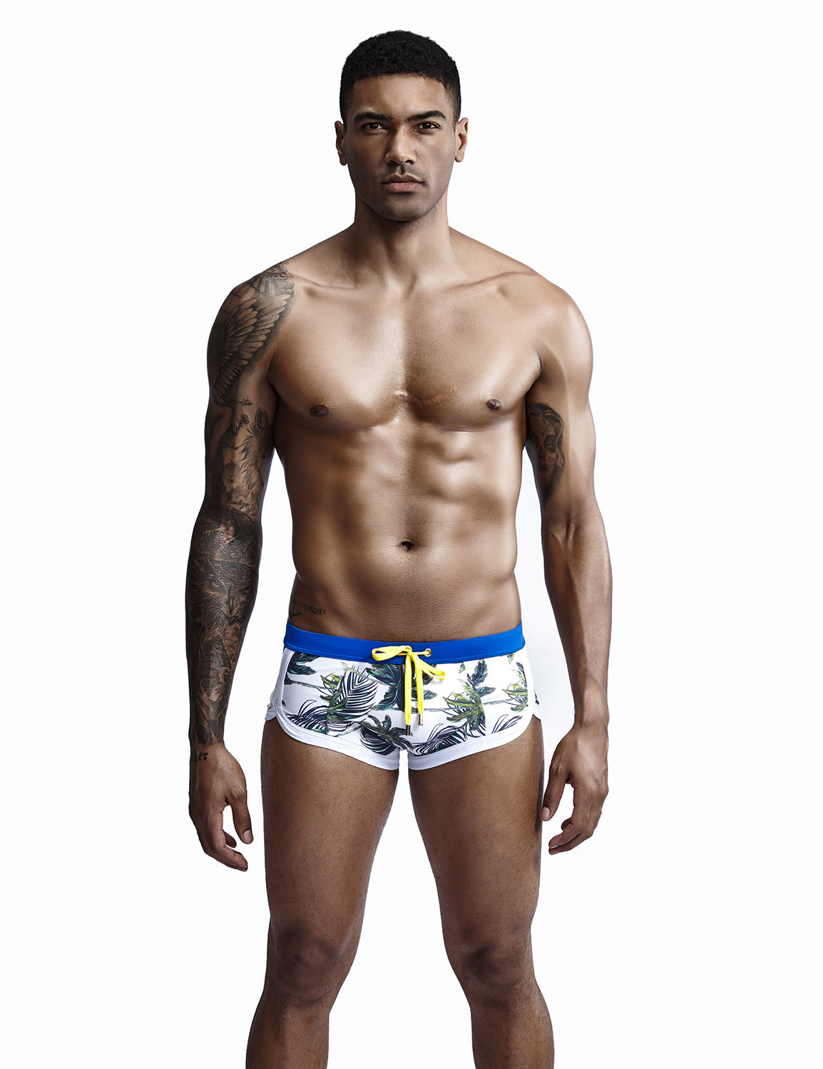 Low Rise Leaf Pattern Swimwear 00801 | dmunderwear detail image 8