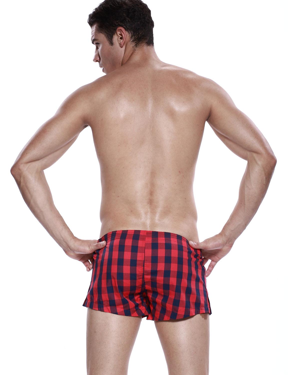 Low Rise Plaid Trunk Shorts 40505 | dmunderwear detail image 15