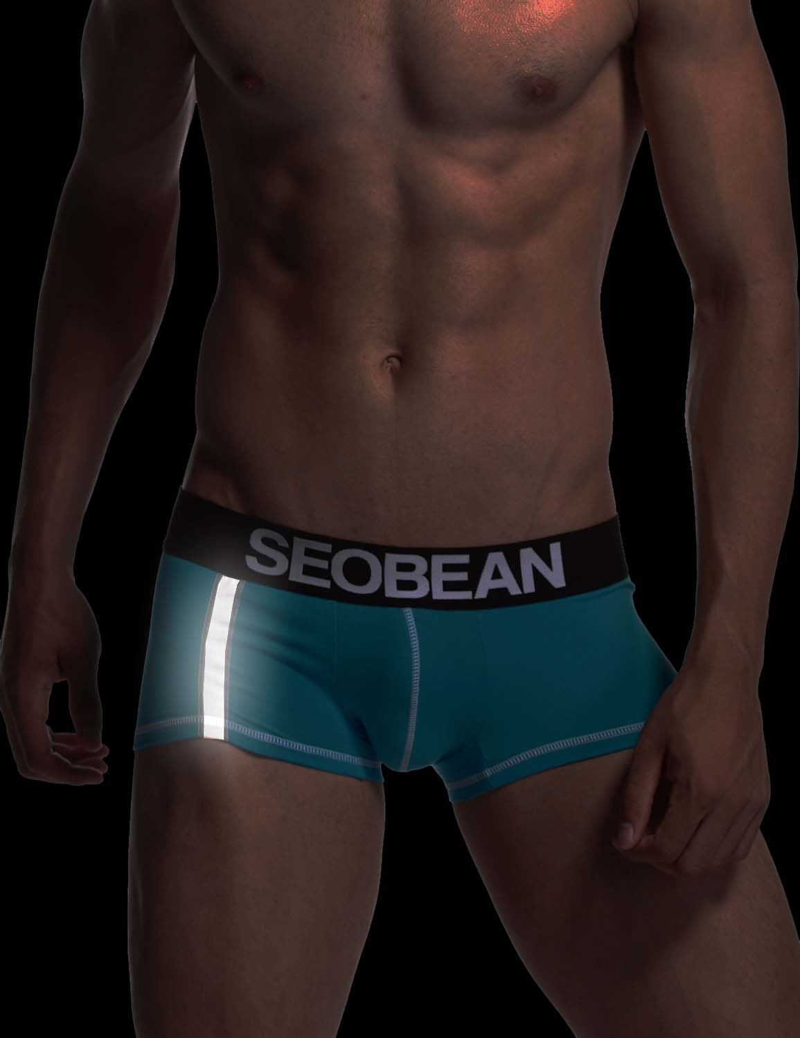 Low Rise Reflective Tape Boxer Brief 30240 | dmunderwear