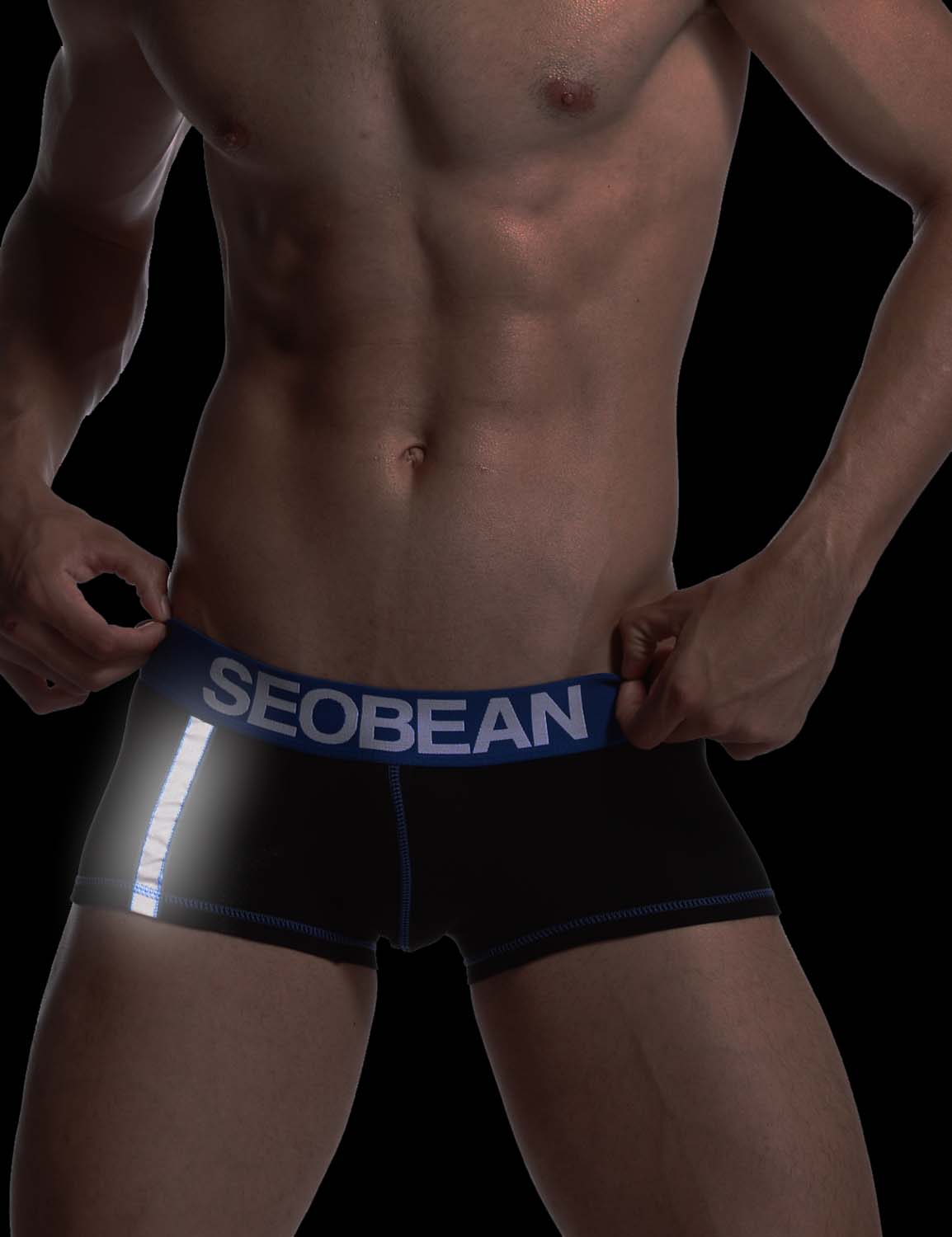 Low Rise Reflective Tape Boxer Brief 30240 | dmunderwear detail image 11