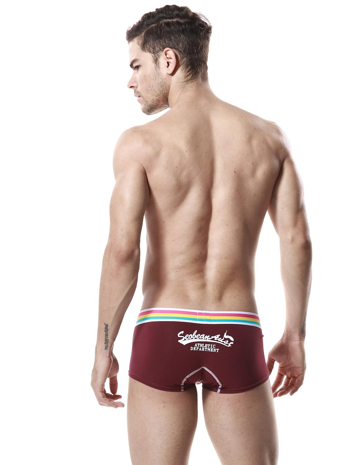 Low Rise Sexy Boxer Brief Rainbow 60206 | dmunderwear detail image 9