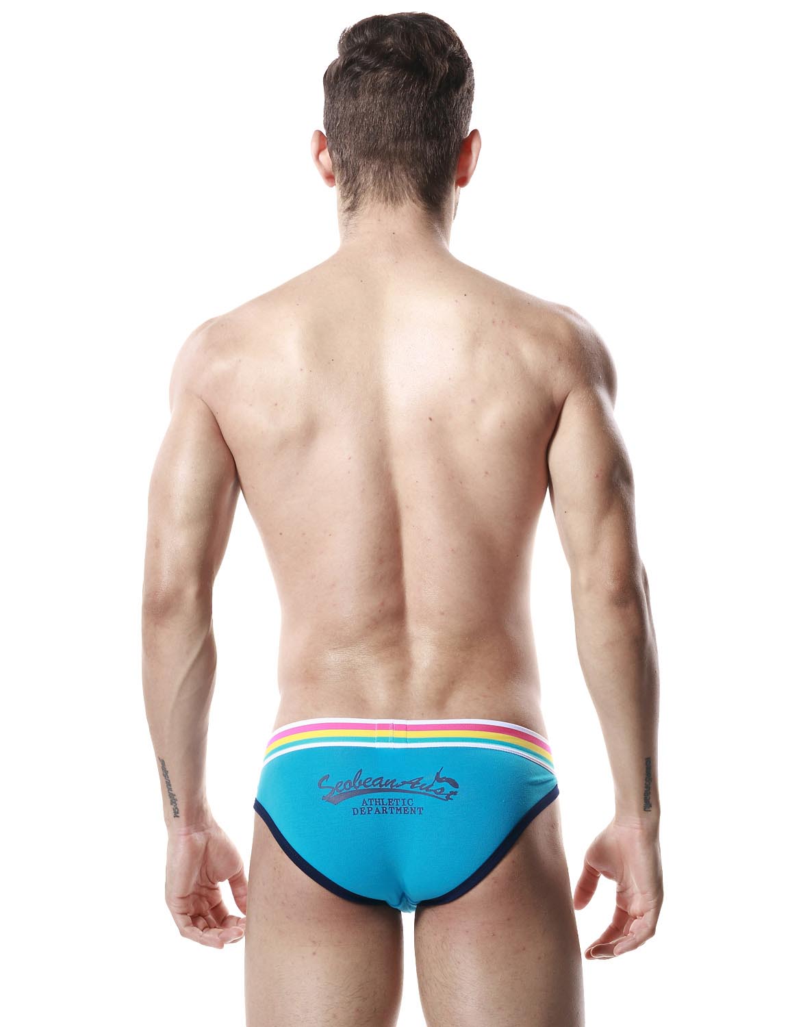 Low Rise Sexy Brief Rainbow 60101 | dmunderwear detail image 12