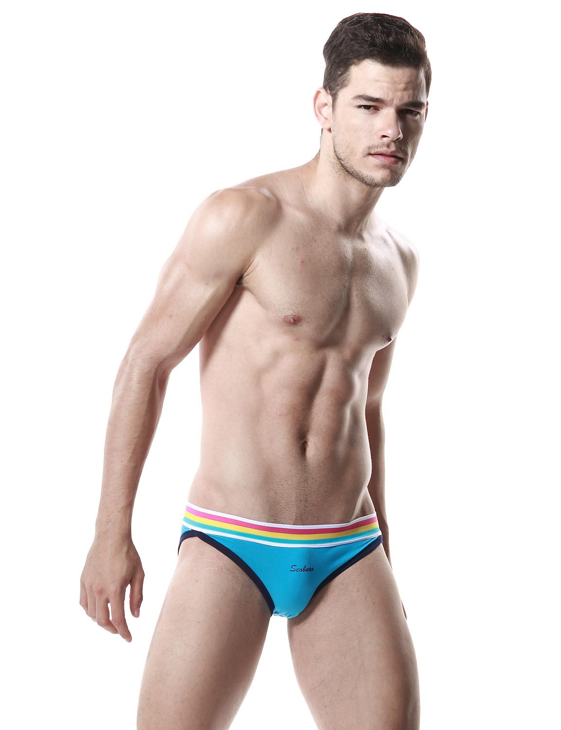 Low Rise Sexy Brief Rainbow 60101 | dmunderwear detail image 14