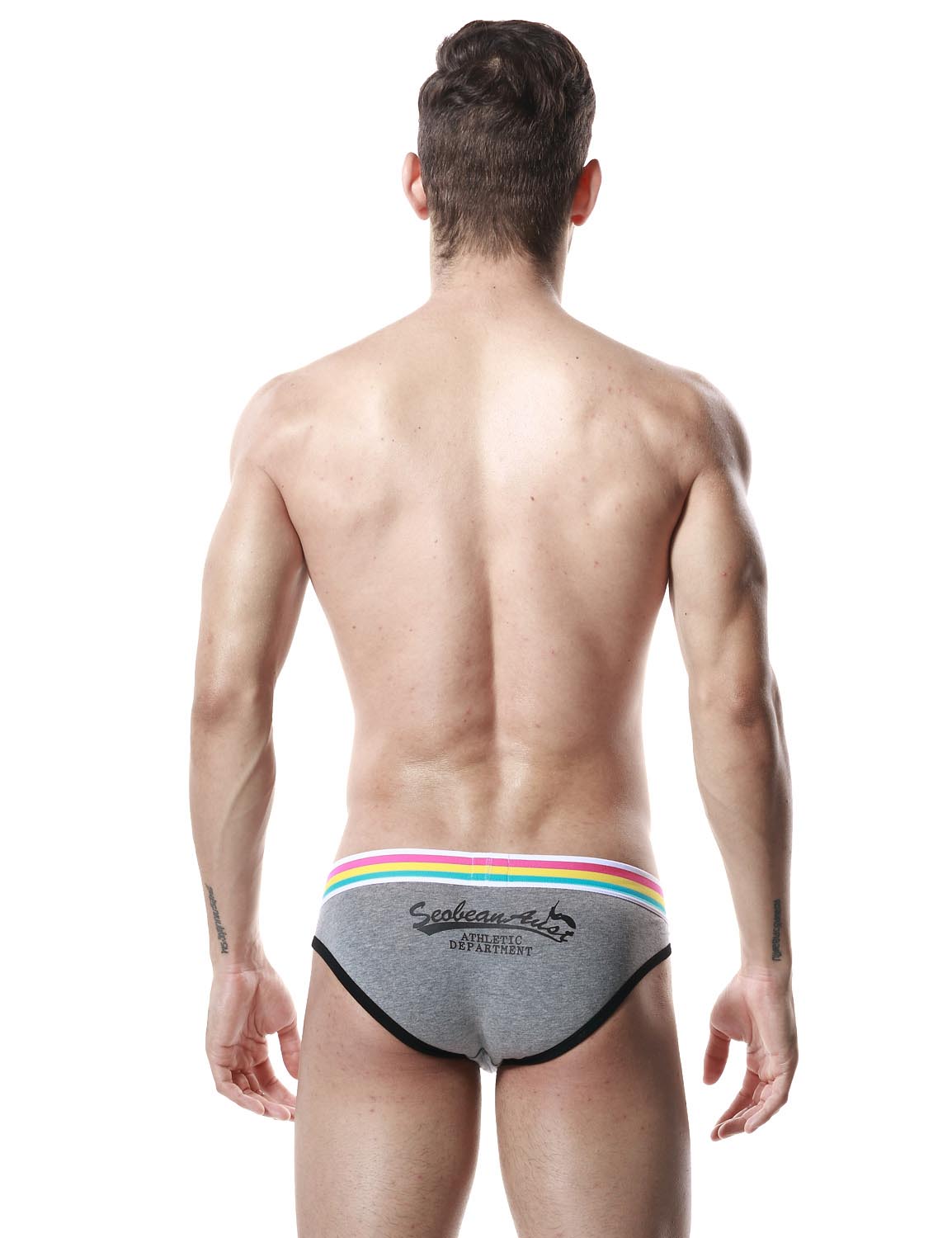 Low Rise Sexy Brief Rainbow 60101 | dmunderwear detail image 15
