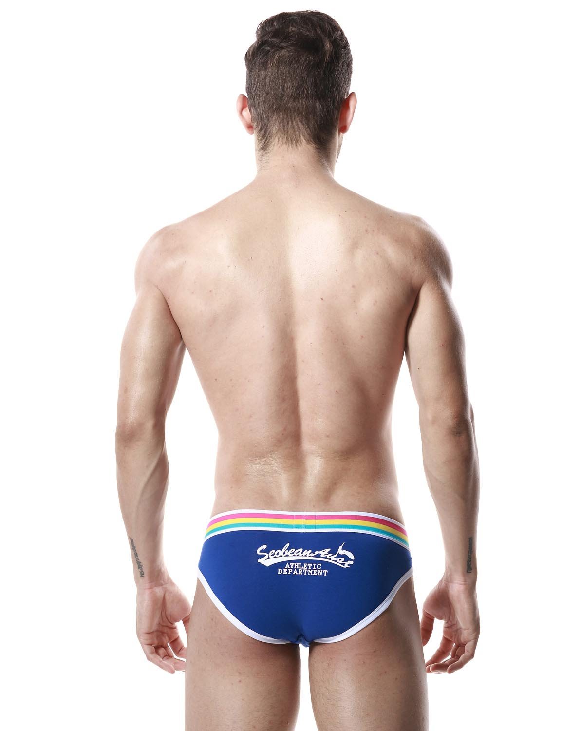 Low Rise Sexy Brief Rainbow 60101 | dmunderwear detail image 2