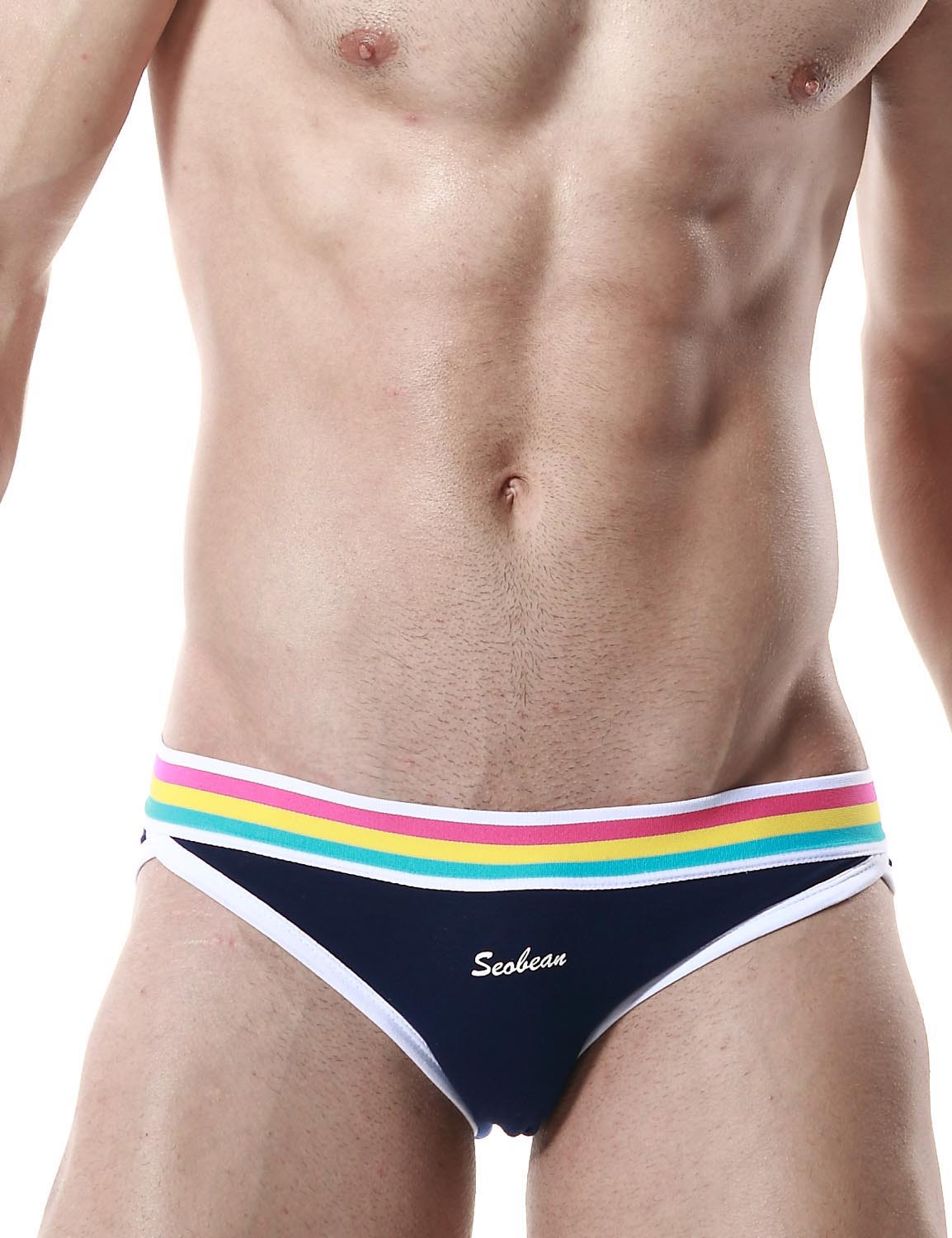 Low Rise Sexy Brief Rainbow 60101 | dmunderwear detail image 6