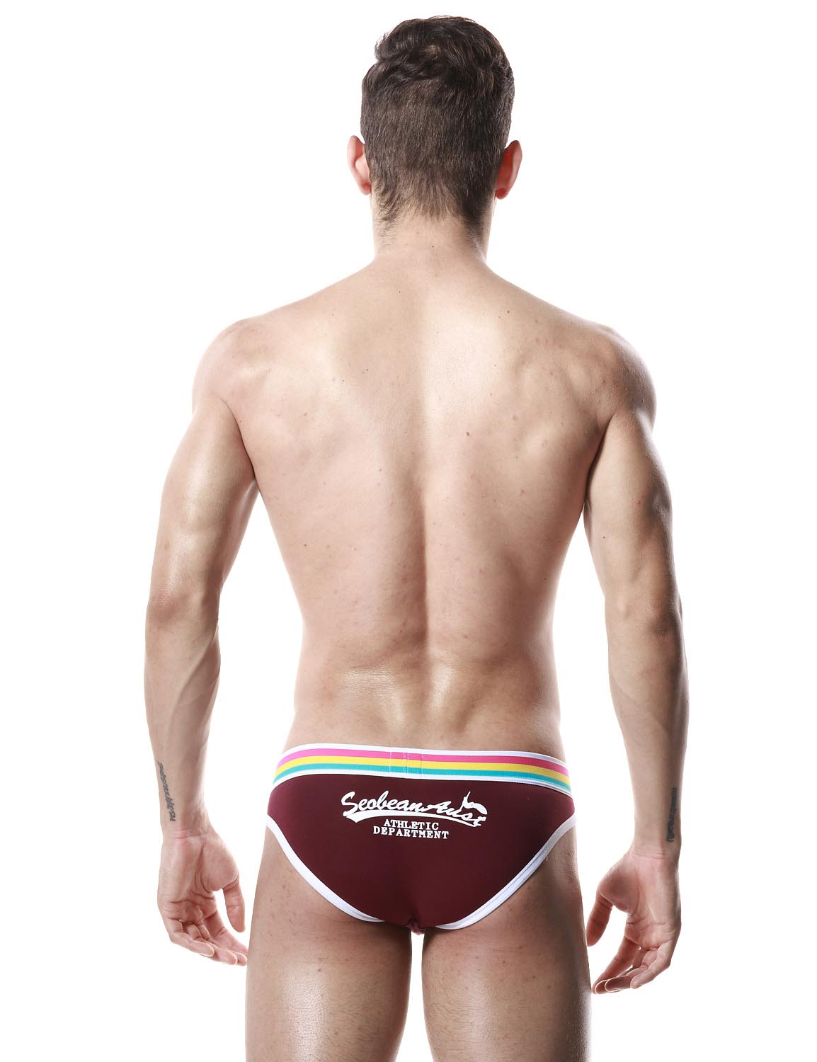 Low Rise Sexy Brief Rainbow 60101 | dmunderwear detail image 7