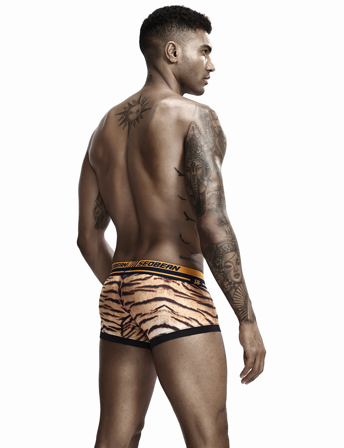Tiger Pattern Boxer Brief 90226 | dmunderwear detail image 2