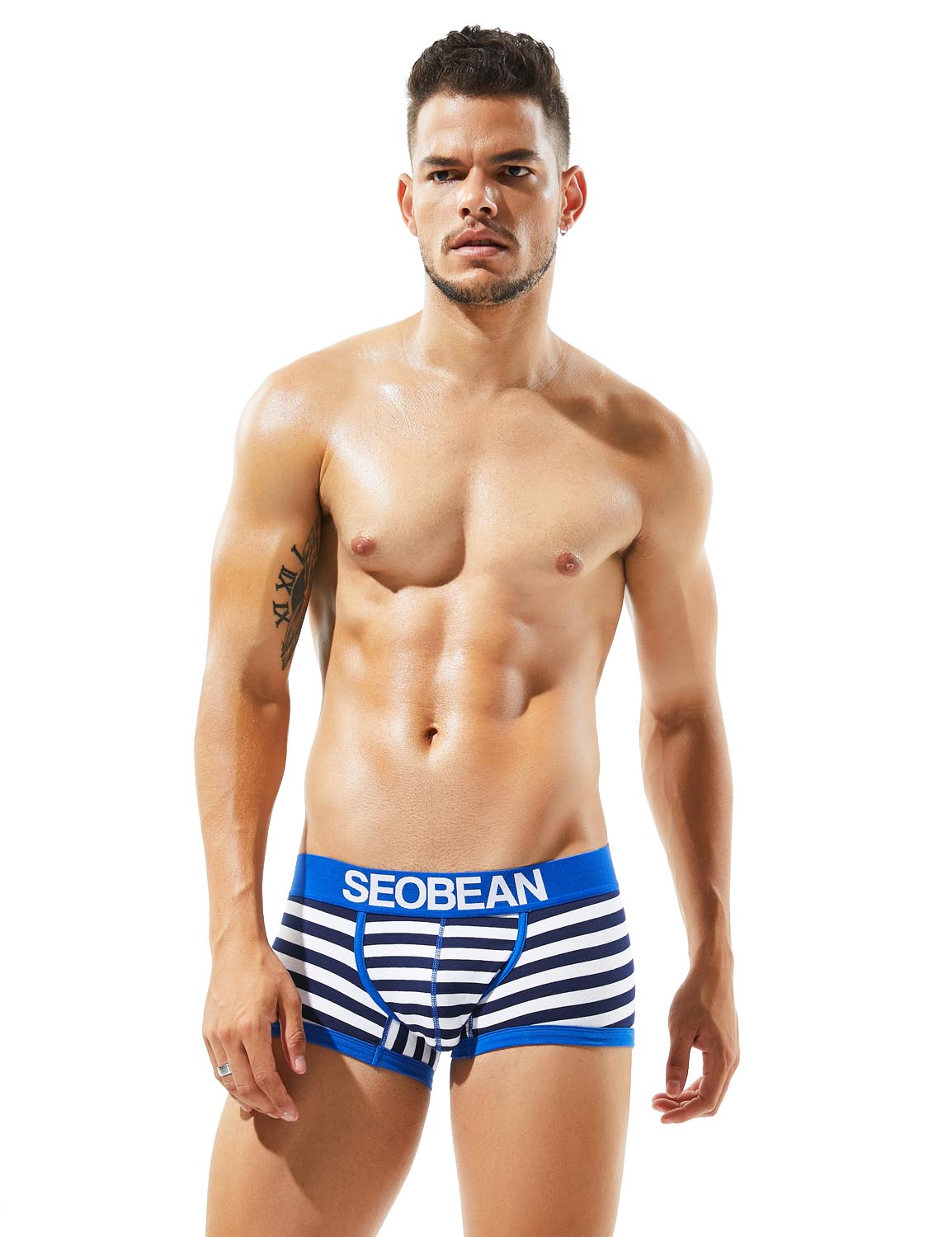 Low Rise Stripe Boxer Brief 80204 | dmunderwear detail image 3