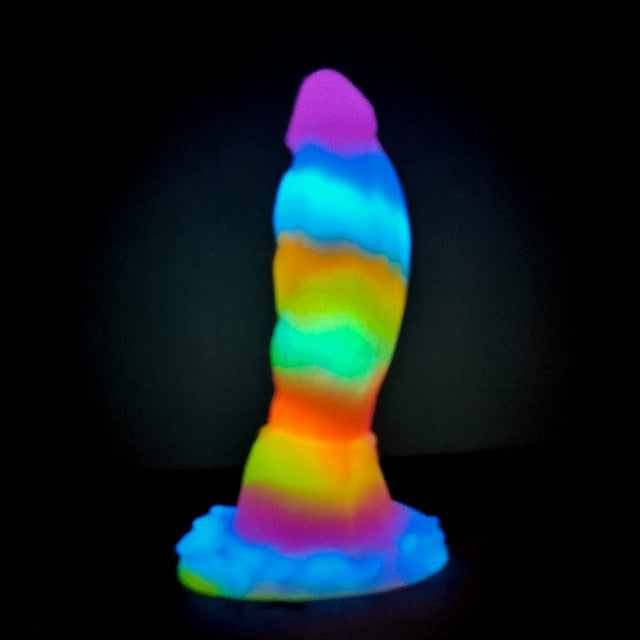 Luminous Glow In The Dark Dragon Dildo With Suction Cup | dmunderwear variant image