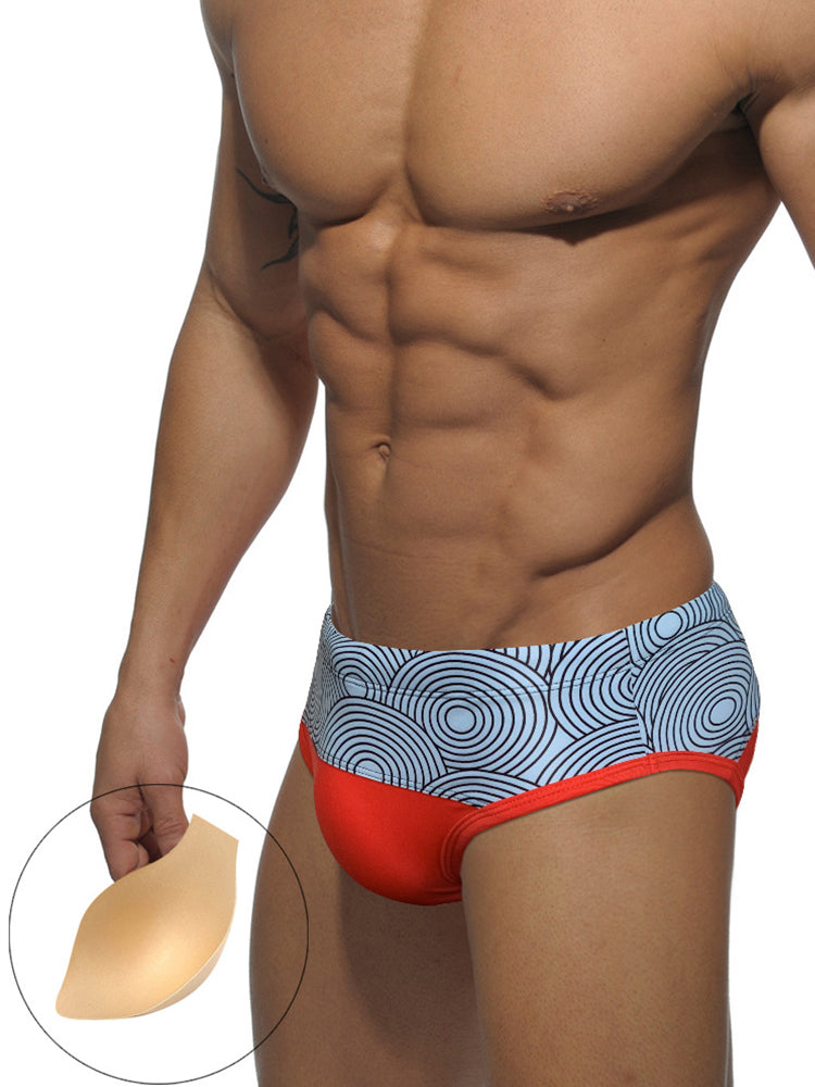 Men's 3D Pouch Low-Rise Sexy Swim Brief | dmunderwear variant image
