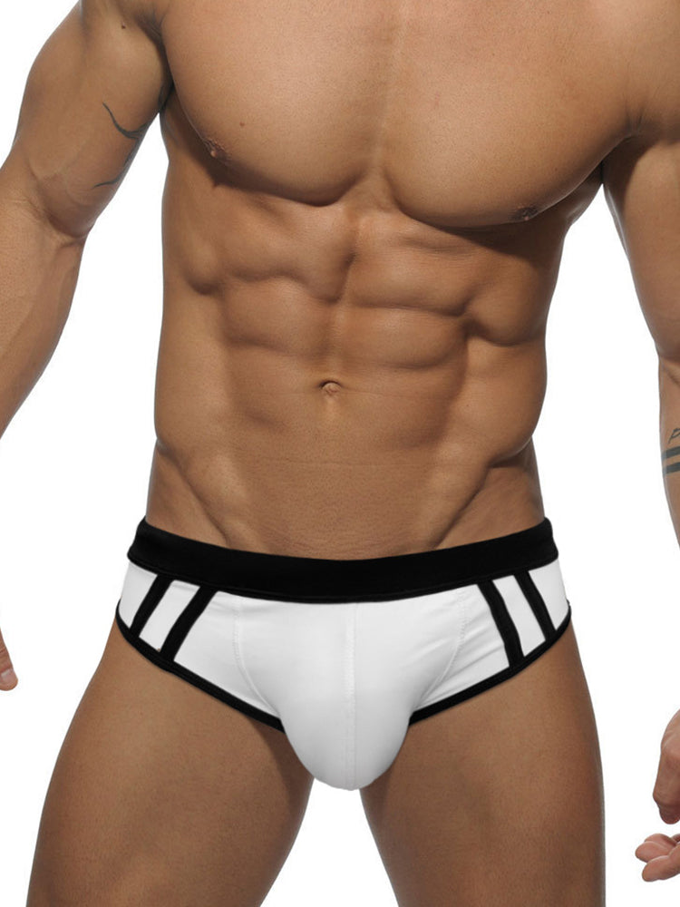 Men's Antibacterial Quick-Dry Expanded Pouch Swim Briefs | dmunderwear detail image 9