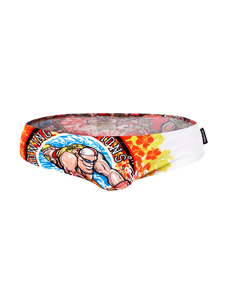 Men's Bold Prints Full Coverage Eco-Friendly Swim Trunks | dmunderwear variant image