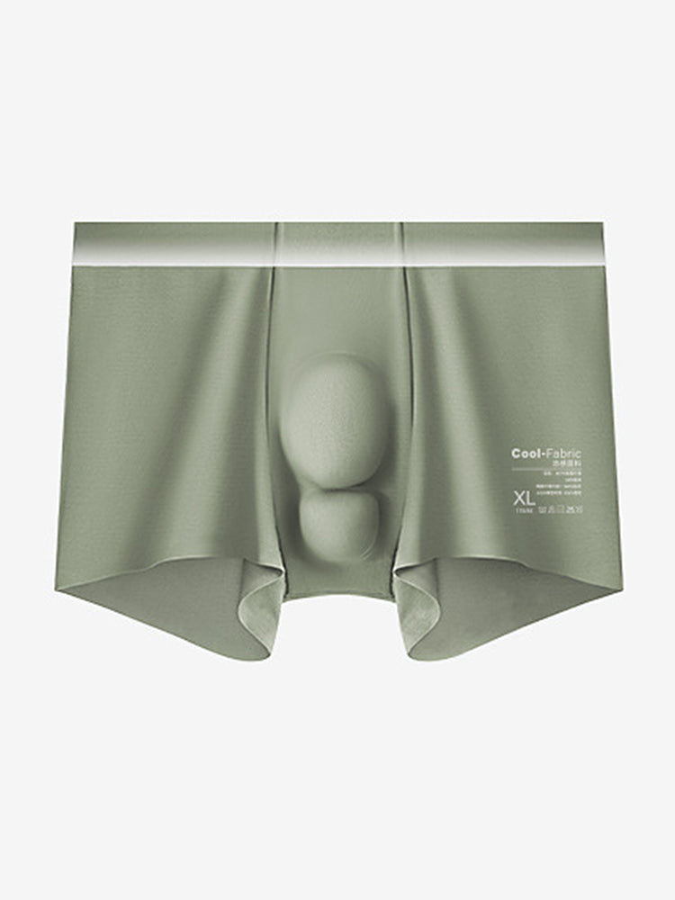 Men's Breathable Solid-Colored Antibacterial Seamless Trunks | dmunderwear variant image