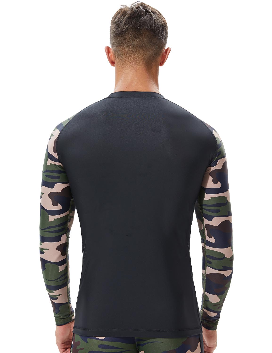 Camouflage Rash Guard Surfing Shirt 8802 | dmunderwear detail image 2