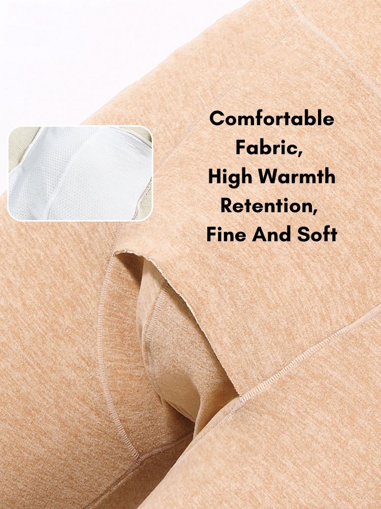 Men's Double-Sided Fleece Thickened Antibacterial Cotton Base Layer Thermal Bottoms | dmunderwear detail image 7