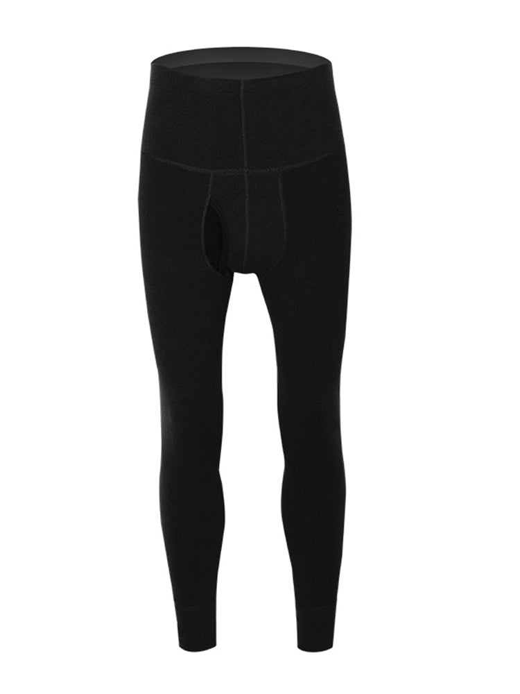 Men's High Waist Plus Fleece Cotton Warm Pants with with Fly | dmunderwear variant image