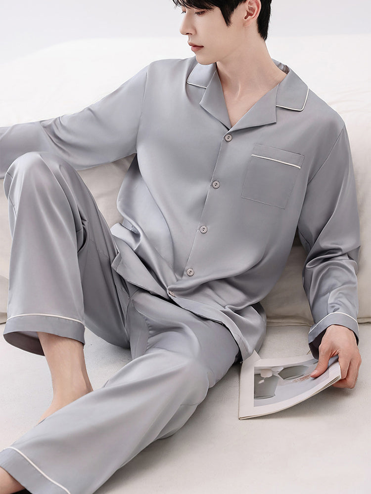 Men's Ice Silk Cooling Lightweight & Airy Ultra-Soft Smooth Lounge & Sleepwear | dmunderwear detail image 1