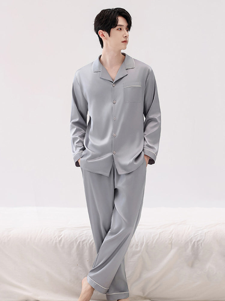 Men's Ice Silk Cooling Lightweight & Airy Ultra-Soft Smooth Lounge & Sleepwear | dmunderwear variant image