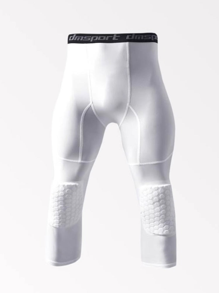 Men's Knee Protection Running & Sports Compression Activewear Tights | dmunderwear variant image